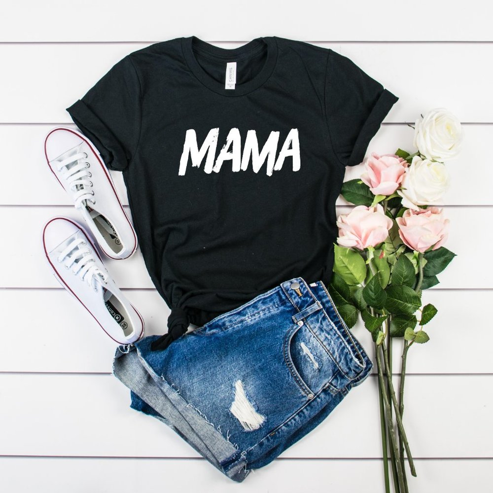The Best Mama Black Tee Shirt